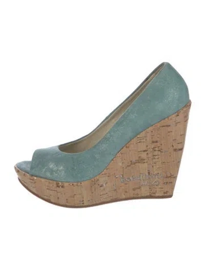 Pre-owned Baldinini Suede Espadrilles In Blue