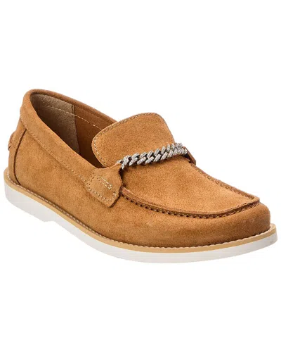 Baldinini Suede Loafer In Brown