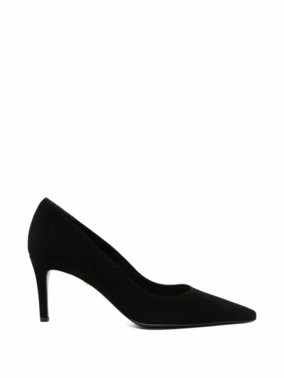 Baldinini Suede Pointed-toe Pumps In Black
