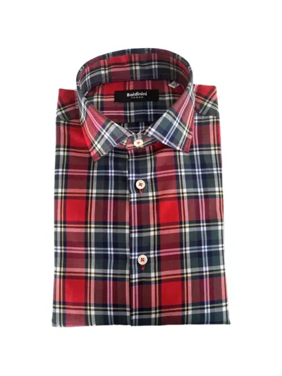 Baldinini Tartan-check Shirt In Red