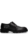Baldinini Textured Derby Shoes In Black