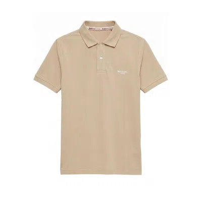 Baldinini Trend Beige Cotton Men Polo-shirt In Pink