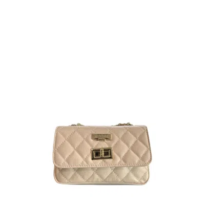 Baldinini Trend Beige Cowhide Crossbody Women's Bag In Sand