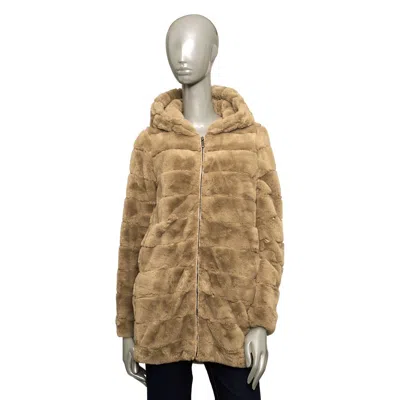 Baldinini Trend Polyester Jackets & Women's Coat In Beige