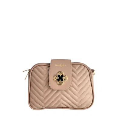 Baldinini Trend Beige Pu Women Crossbody In Brown