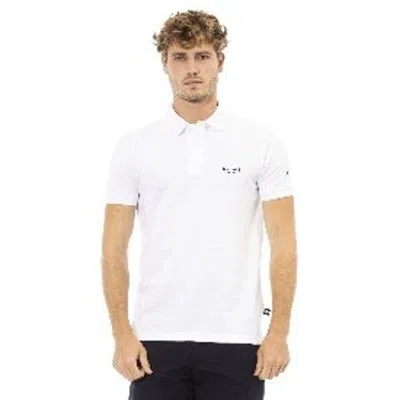 Baldinini Trend Black Cotton Polo Shirt In White