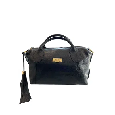 Baldinini Trend Black Cowhide Shoulder Bag