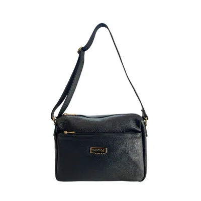 Baldinini Trend Black Leather Women Crossbody Women's Bag