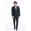Baldinini Trend Blue Wool Men Suit In Black