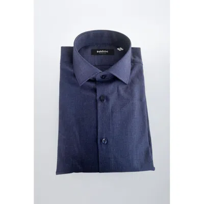 BALDININI TREND BALDININI TREND BLUE COTTON MEN'S SHIRT