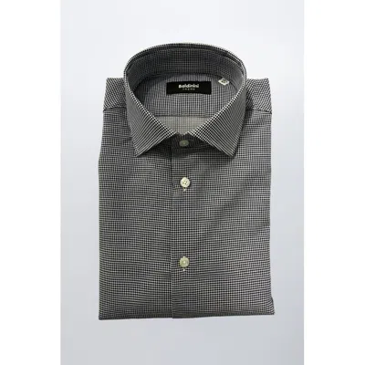 Baldinini Trend Blue Cotton Shirt In Black