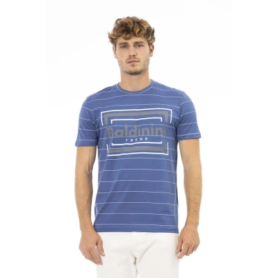 BALDININI TREND BLUE COTTON T-SHIRT