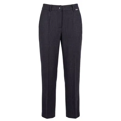 Baldinini Trend Blue Cotton Women Pants In Black