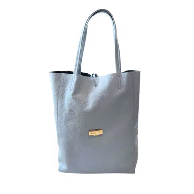 Baldinini Trend Blue Cowhide Clutch Women's Bag