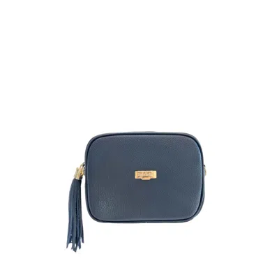 Baldinini Trend Blue Cowhide Crossbody Bag