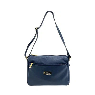 Baldinini Trend Blue Cowhide Crossbody Women's Bag