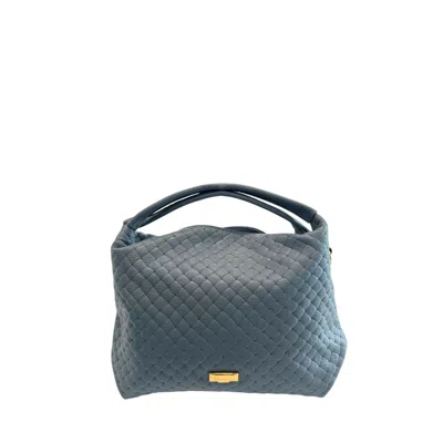 Baldinini Trend Blue Cowhide Shoulder Bag