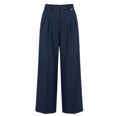 Baldinini Trend Blue Viscose Women Pants
