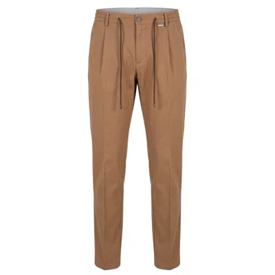 Baldinini Trend Brown Cotton Men Pants In Neutral