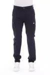 Baldinini Trend Chic Cargo Trousers For Men's Men In Blue