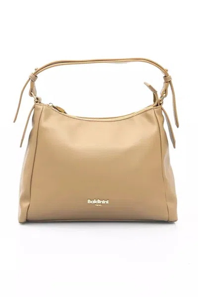 Baldinini Trend Chic Shoulder Bag With En Women's Accents In Beige