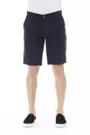 Baldinini Trend Blue Cotton Short