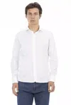 Baldinini Trend White Cotton Shirt In White