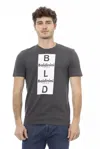 Baldinini Trend Gray Cotton T-shirt In Gray