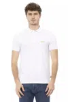 Baldinini Trend White Cotton Men Polo Shirt In White