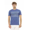Baldinini Trend Blue Cotton T-shirt In Purple