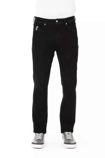 Baldinini Trend Cotton Straight-leg Men's Jeans In Multi