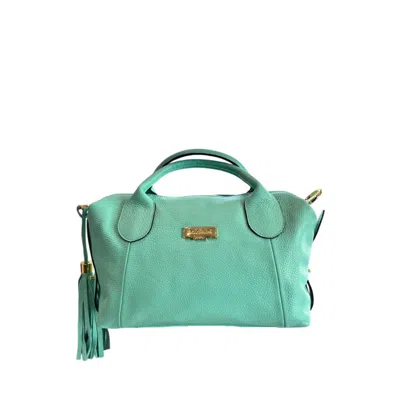 Baldinini Trend Cowhide Women's Handbag In Blue