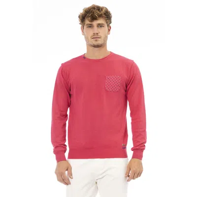 Baldinini Trend Red Cotton Men Men's Sweater