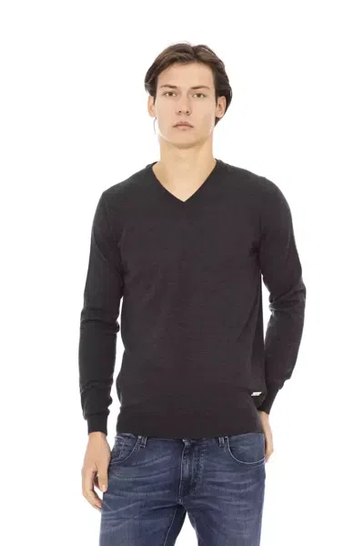 Baldinini Trend Fabric Men Men's Sweater In Blue