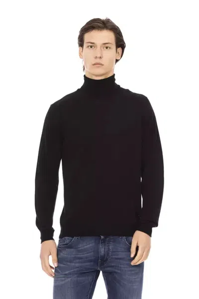Baldinini Trend Fabric Men Sweater Men's Turtleneck In Black