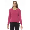 Baldinini Trend Fuchsia Polyamide Sweater In Pink
