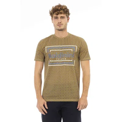 Baldinini Trend Gray Cotton Men T-shirt In Brown