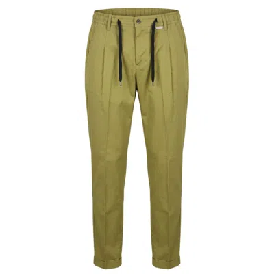 Baldinini Trend Green Cotton Men Pants In Animal Print