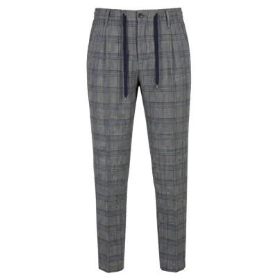 Baldinini Trend Green Cotton Men Pants In Gray