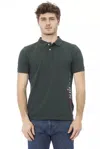 Baldinini Trend Green Cotton Men Polo Men's Shirt In Green