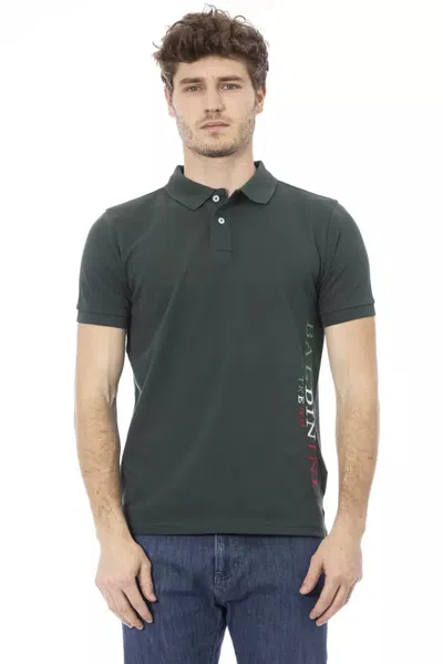 Baldinini Trend Green Cotton Men Polo Men's Shirt