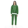Baldinini Trend Green Cotton Tracksuit In Green