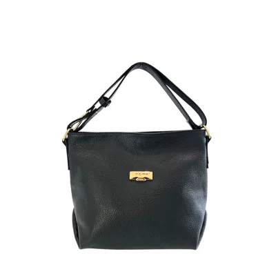 Baldinini Trend Leather Women Shoulder Women's Bag In Black