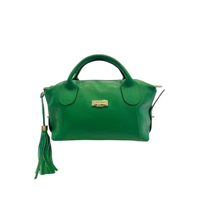 Baldinini Trend Leather Women Women's Handbag In Green