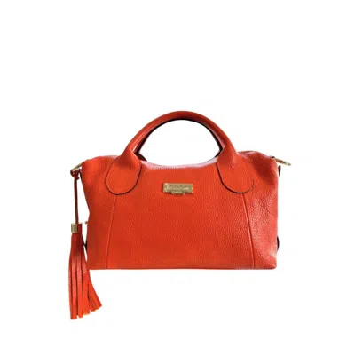 Baldinini Trend Leather Women Women's Handbag In Orange