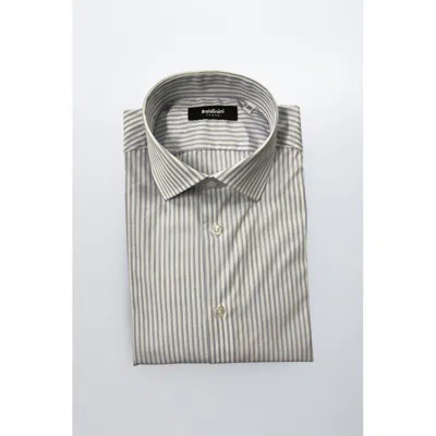 Baldinini Trend Light Blue Cotton Shirt In Gray