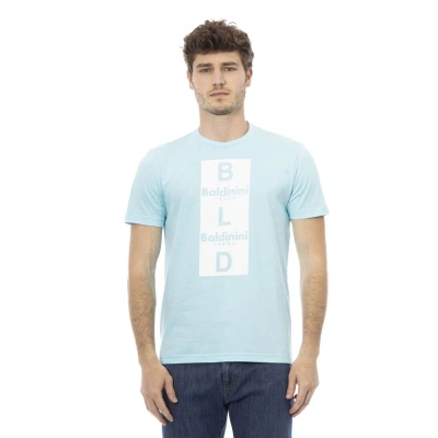 Baldinini Trend Light Blue Cotton T-shirt