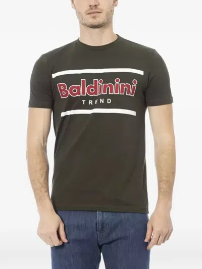 Baldinini 로고 프린트 티셔츠 In Black