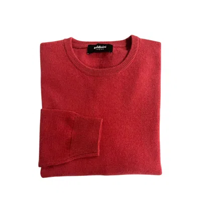 Baldinini Trend Multicolor Cashmere Men's Sweater In Red