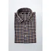 Baldinini Trend Multicolor Cotton Men Shirt In Brown